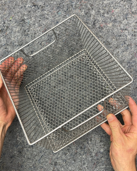 Metal Mesh Storage Basket, W9xL9xH6"