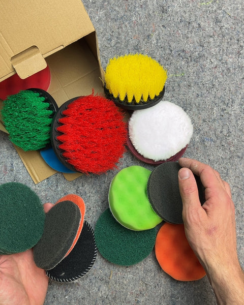 Drill Brush and Polishing Pad Set