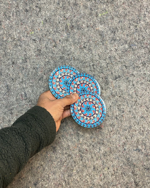 Set of Three Decorative Coasters