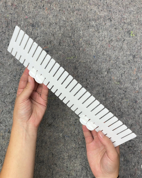 Adjustable White Drawer Dividers
