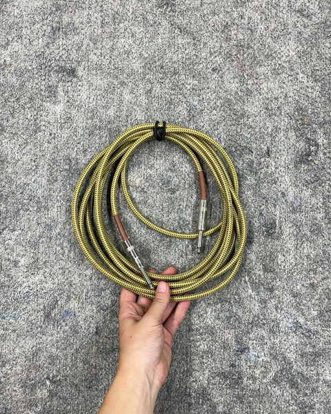 Another Pretty Yellow and Black Braided Audio Cable