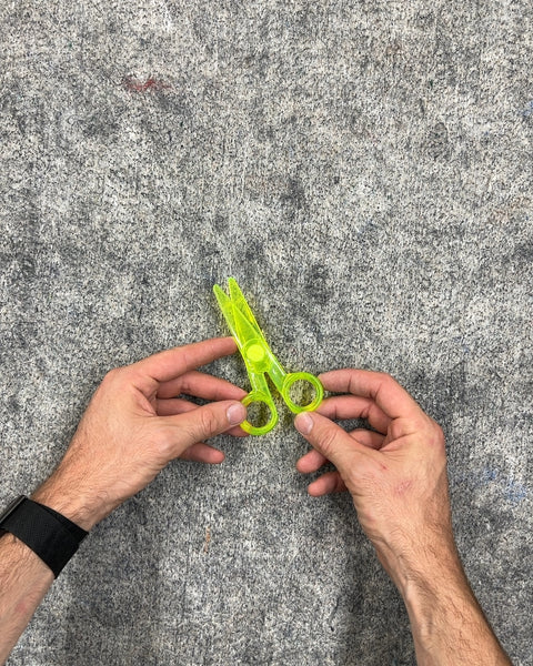 Neon Green Plastic Scissors