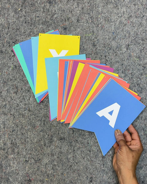 Colorful Alphabet Banner Flags
