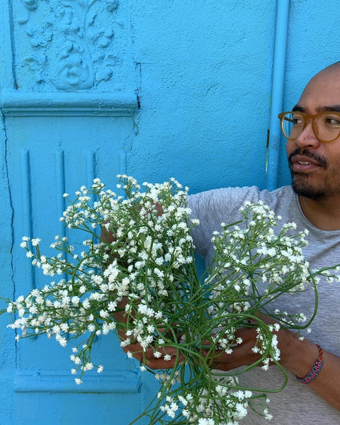 White Baby's Breath Fake Flower Bouquet