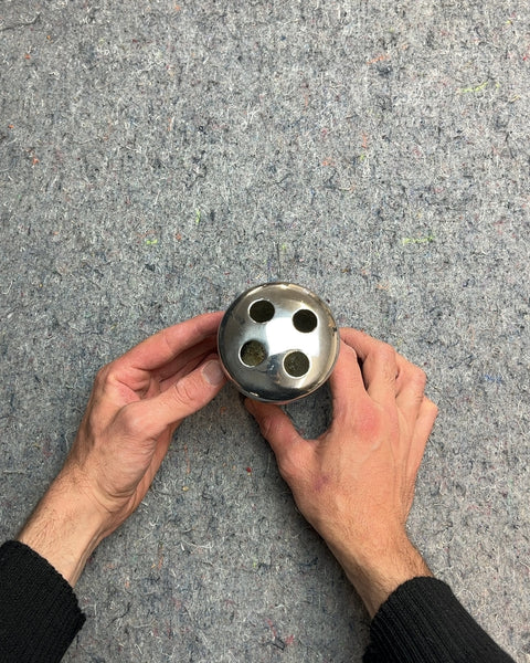 Silver Toothbrush Holder
