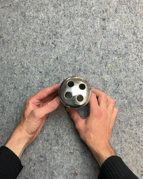 Silver Toothbrush Holder