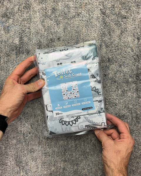 30-pack Of Disposable Waterproof Toilet Seat Covers