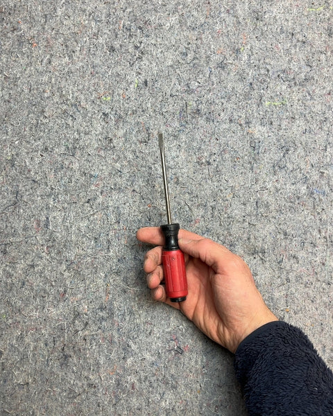 Red Handle Flathead Screwdriver