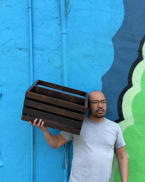 Serious Wood Storage Crate, W14xD18xH10"