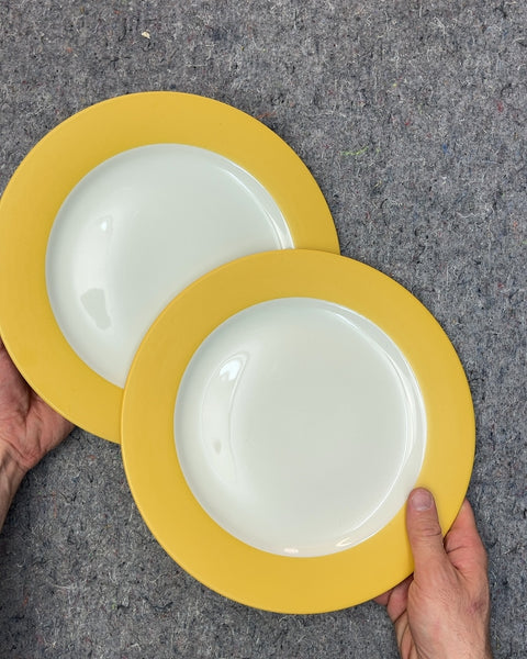 Noritake Colorware Yellow Dinner Plates