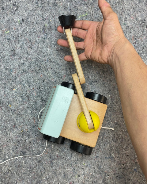 Wooden Crane Truck Toy