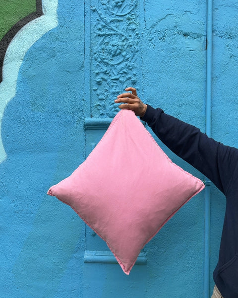 Another Pink Square Throw Pillow