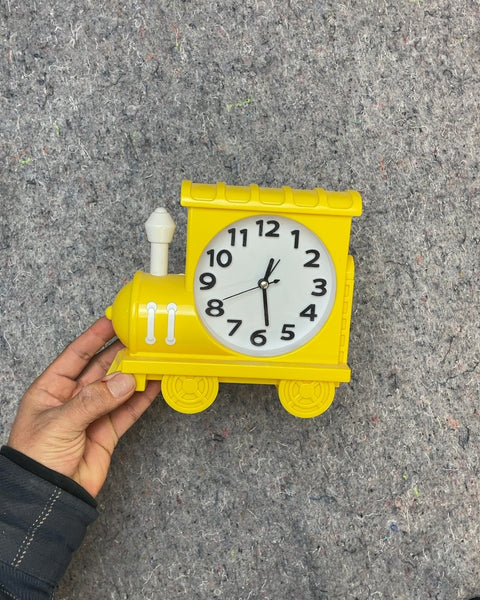 Yellow Train Clock