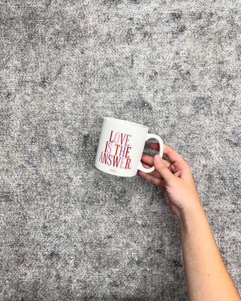 Love Is the Answer Ceramic Coffee Mug
