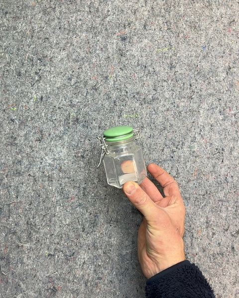The Prettiest Small Glass Jar with Green Lid For Your Spices