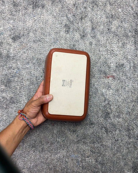 IKEA Brown Ceramic Baking Dish, 9x6x3"