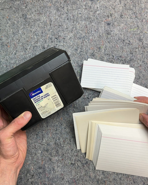 Rogers Card File with Index Cards