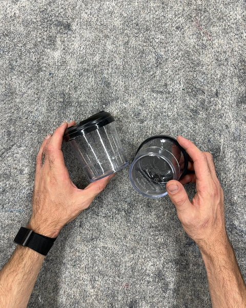 Two Hard Plastic Reusable Cups