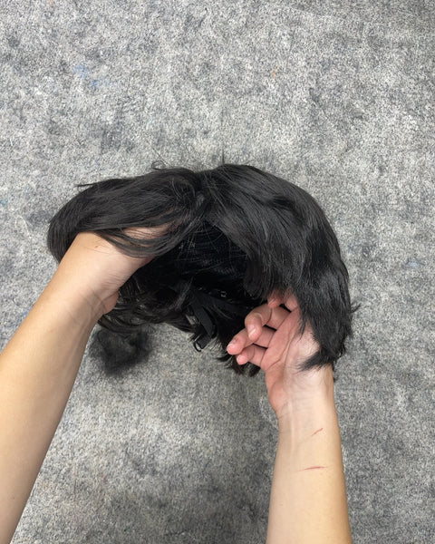 Short Black Synthetic Wig