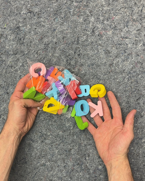 Colorful Wooden Alphabet Letters