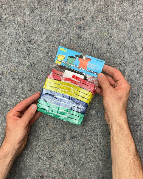 48-Count Colored Plastic Clothespins