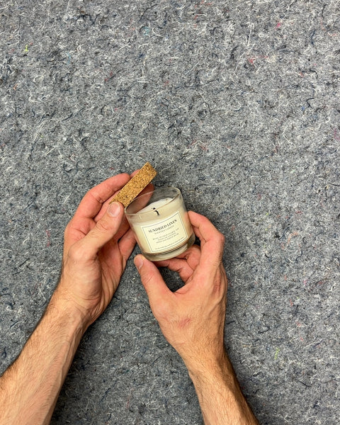 Sundried Linen Scented Candle with Cork Lid