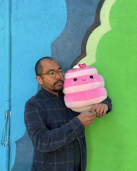 Bigass Squishmallows Shelly the Strawberry Pancake Plush Toy