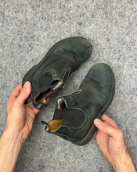 Used Blundstone Black Leather Chelsea Boots, Size US Women's 5
