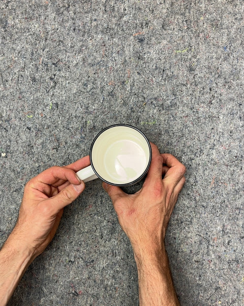 White Mug with Black M