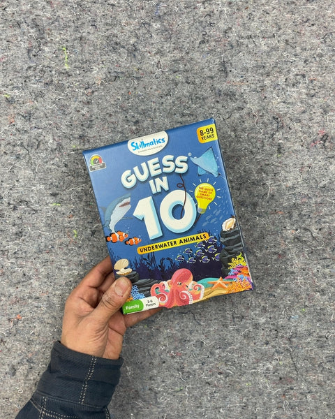 Guess in 10 Underwater Animals Card Game