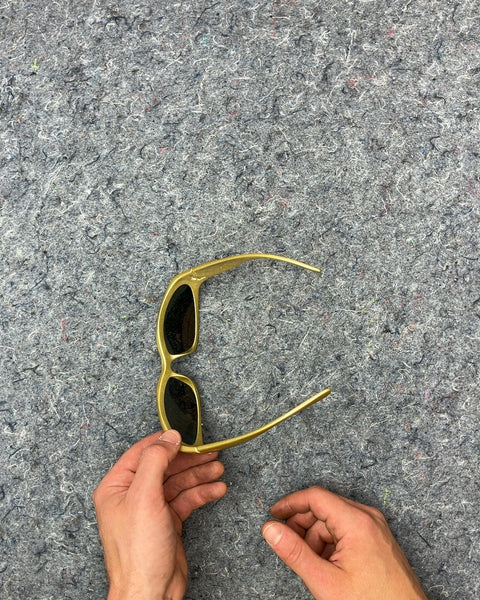 Metallic Gold Mosanana Wrap-around Sunglasses