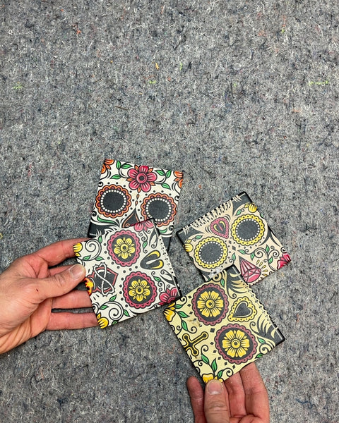 Sugar Skull Ceramic Coasters, Set of 4