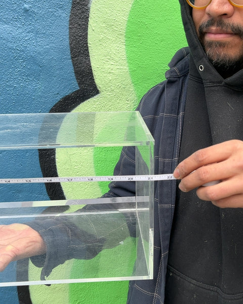Clear Acrylic Display Case Or Shelf, W21xH8XD8"