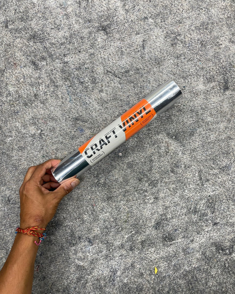 Metallic Silver Craft Vinyl Roll