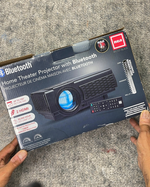 RCA Home Theater Projector with Bluetooth RPJ107 Black, Like New