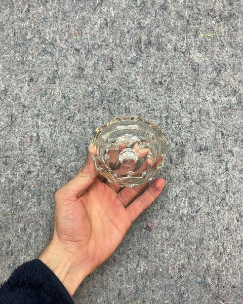 Vintage Glass Candle Holder