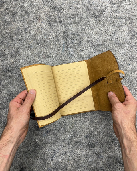 Sexy Brown Leather Wrap Journal Notebook