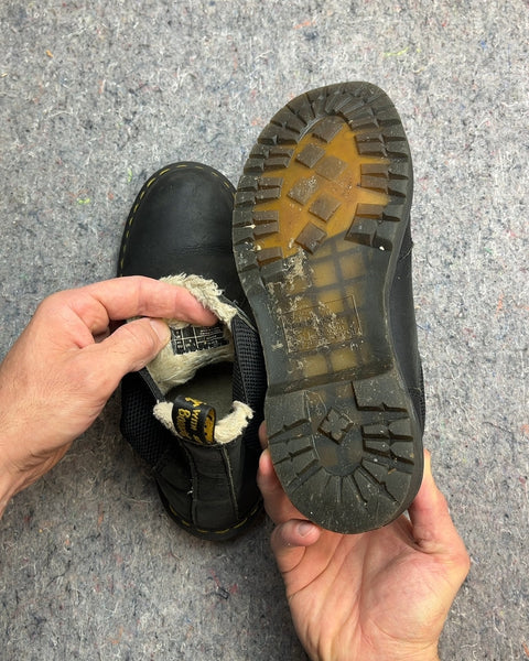 Dr. Martens Furry Chelsea Boots, Size US 9W or EU 41