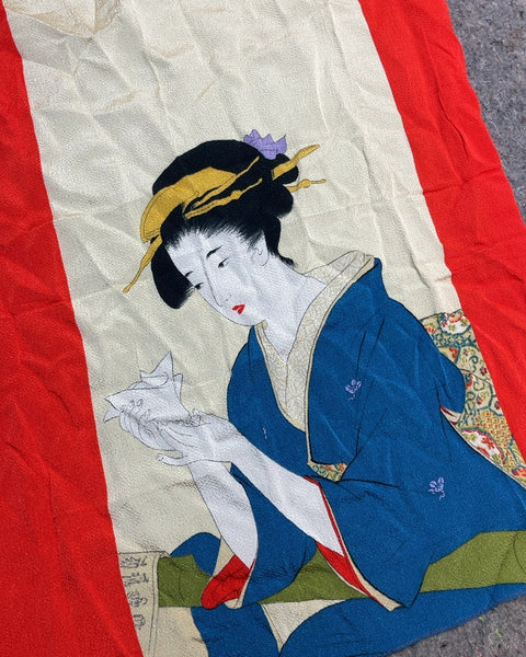 Japanese Geisha Kimono Art Fabric