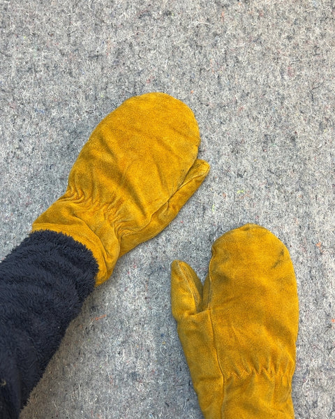 Men's Tan Suede Chopper Mitts (Warm!)