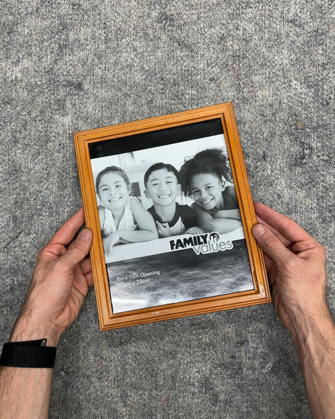 Family Values Wood Finish Picture Frame, 8x10"