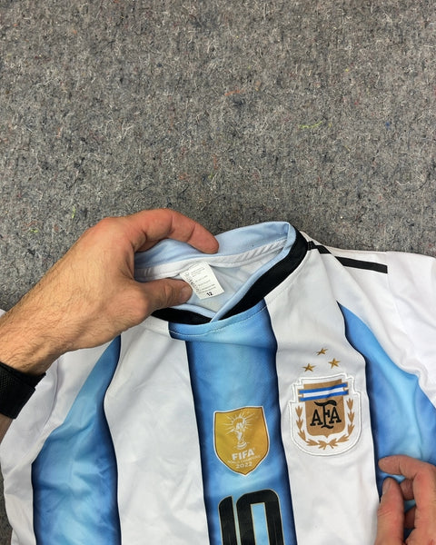 FIFA World Champions 2022 Messi Youth Jersey, Size 12