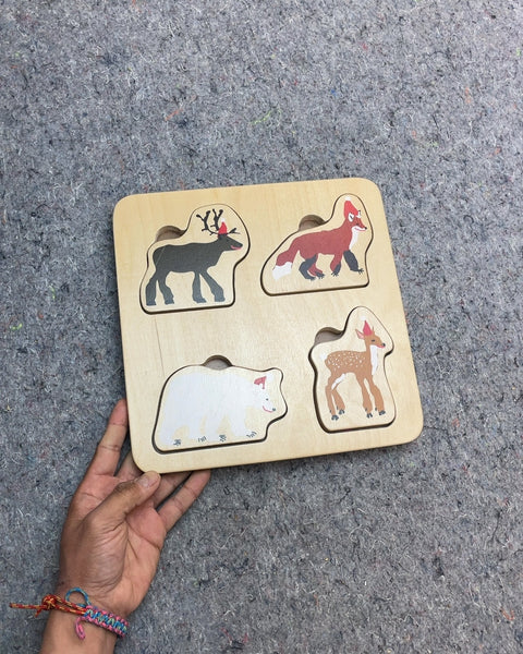 Wooden Animal Shape Puzzle