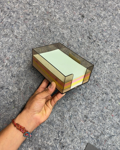 Acrylic Memo Pad Holder with Paper