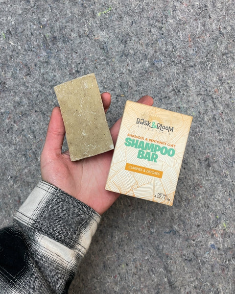 Bask & Bloom Rhassoul & Bentonite Clay Shampoo Bar