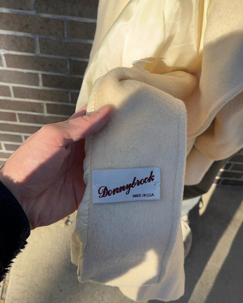 Vintage Donnybrook Wool Cream Coat, Size Women M