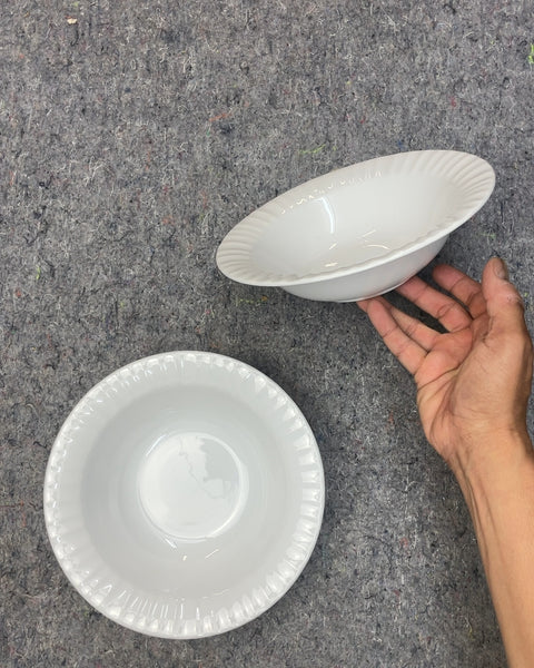 Beaded Rim Bowls, Set of 2