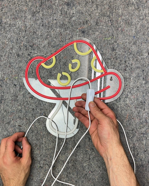 Cool Mushroom Neon Sign