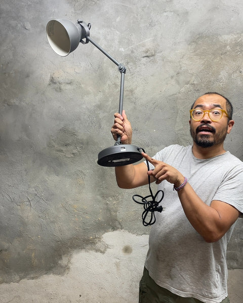 Gray Adjustable Desk Lamp