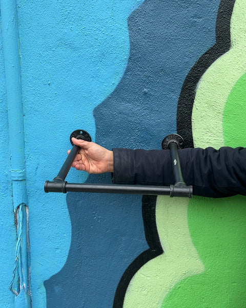 Industrial Wall Mounted Pipe Rack, 12"